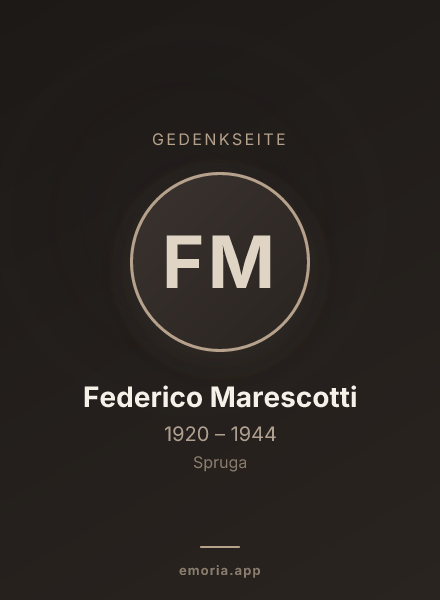 Gedenkportrait von Federico Marescotti