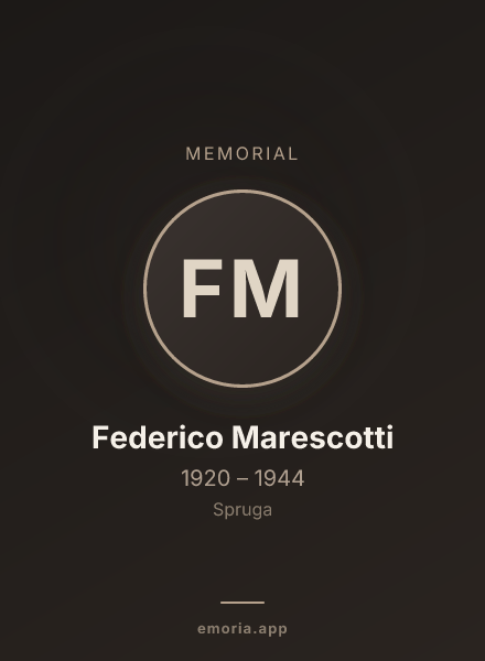 Memorial portrait of Federico Marescotti