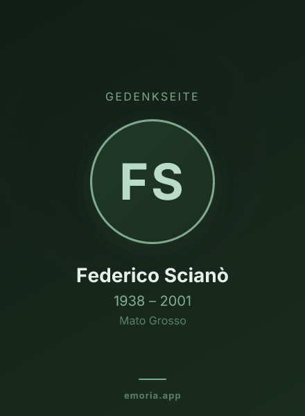 Gedenkportrait von Federico Scianò
