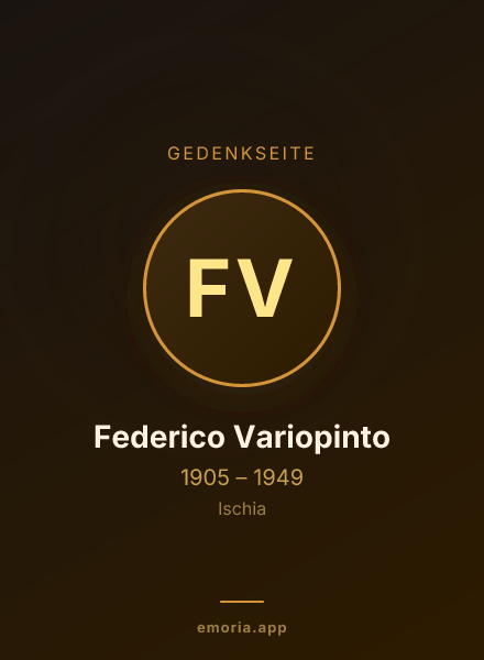 Gedenkportrait von Federico Variopinto