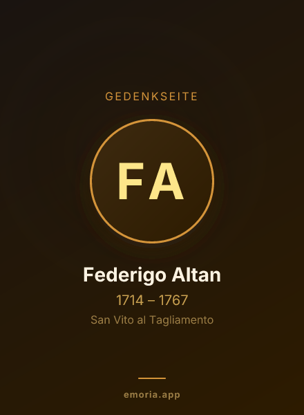 Gedenkportrait von Federigo Altan