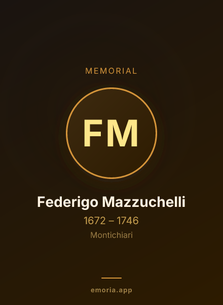 Memorial portrait of Federigo Mazzuchelli