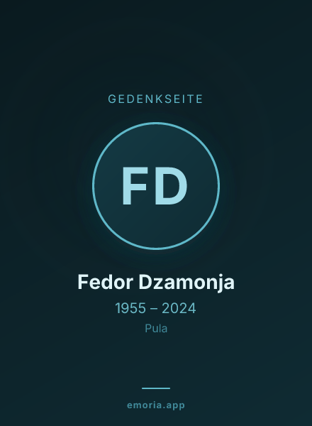 Gedenkportrait von Fedor Dzamonja