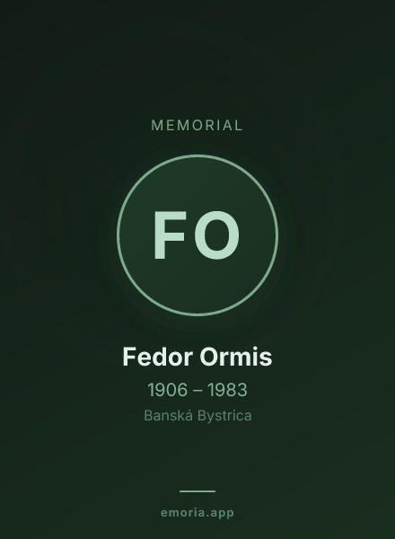 Memorial portrait of Fedor Ormis