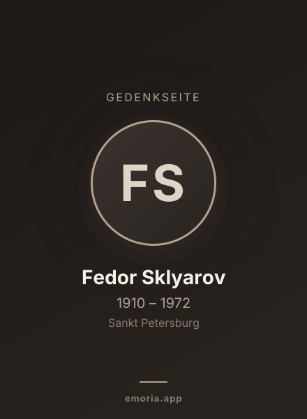 Gedenkportrait von Fedor Sklyarov