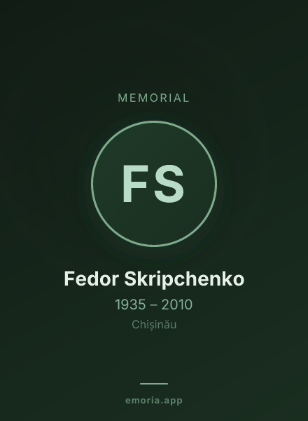 Memorial portrait of Fedor Skripchenko