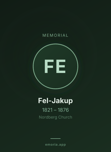 Memorial portrait of Fel-Jakup