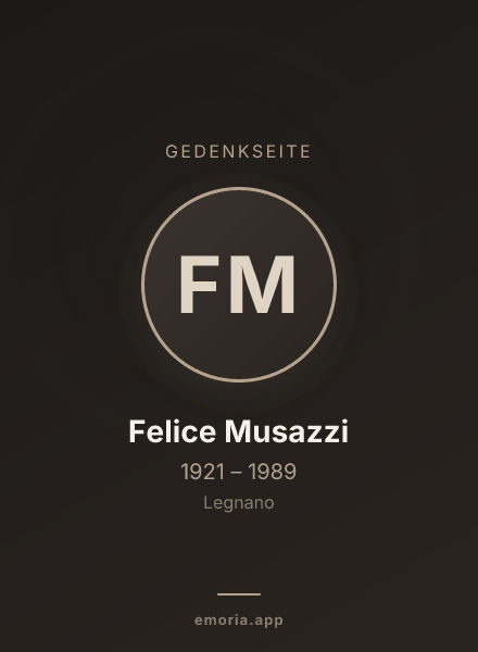 Gedenkportrait von Felice Musazzi