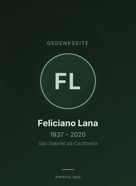 Gedenkportrait von Feliciano Lana