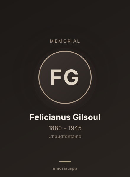 Memorial portrait of Felicianus Gilsoul