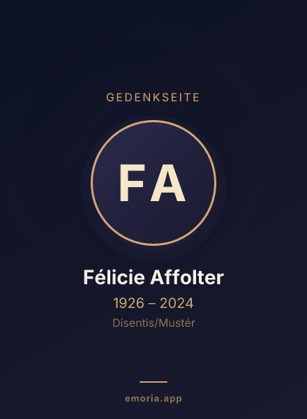 Gedenkportrait von Félicie Affolter