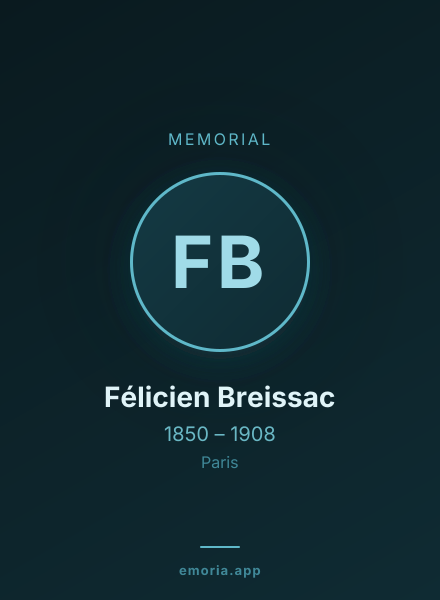 Memorial portrait of Félicien Breissac