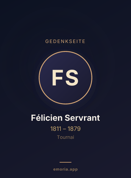 Gedenkportrait von Félicien Servrant