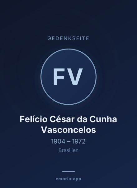 Gedenkportrait von Felício César da Cunha Vasconcelos