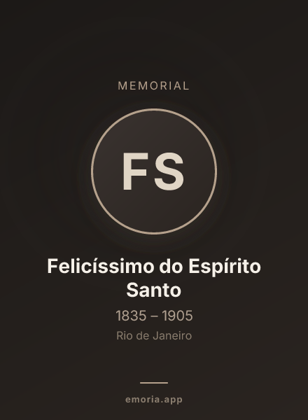 Memorial portrait of Felicíssimo do Espírito Santo