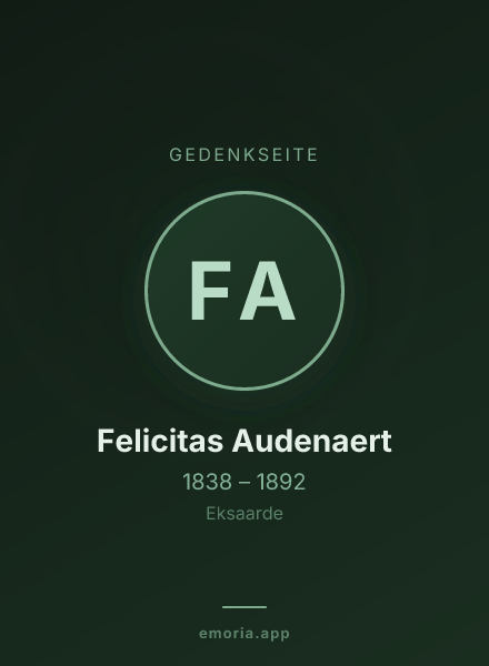 Gedenkportrait von Felicitas Audenaert