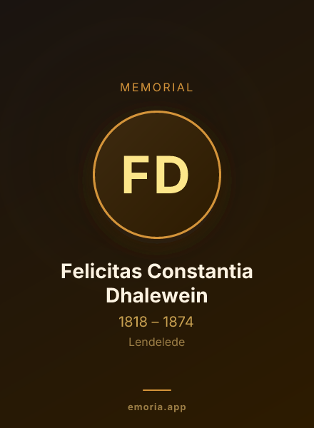 Memorial portrait of Felicitas Constantia Dhalewein