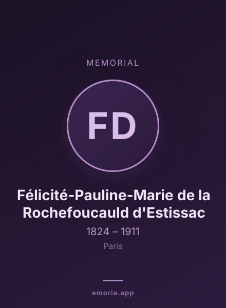 Memorial portrait of Félicité-Pauline-Marie de la Rochefoucauld d'Estissac