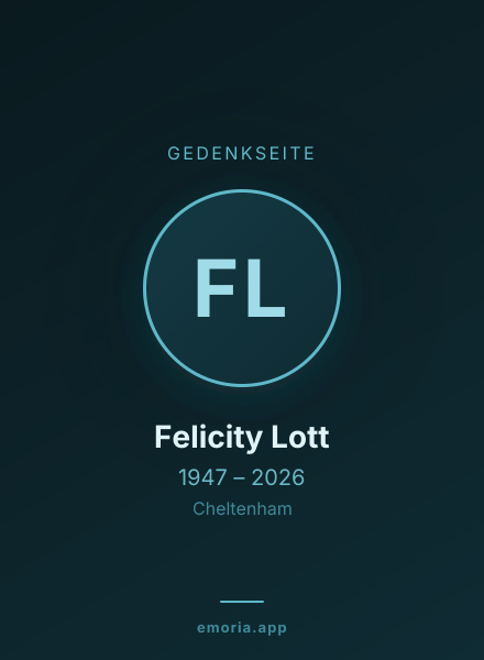 Gedenkportrait von Felicity Lott