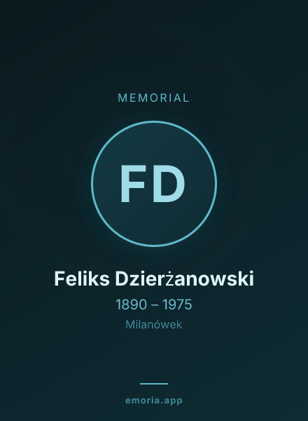 Memorial portrait of Feliks Dzierżanowski