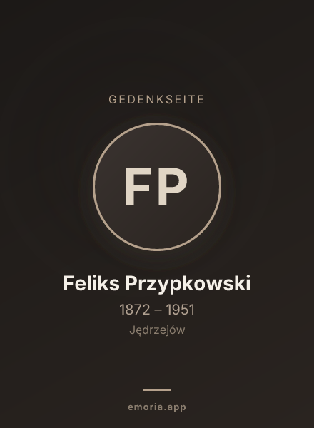 Gedenkportrait von Feliks Przypkowski