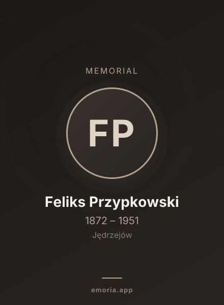 Memorial portrait of Feliks Przypkowski