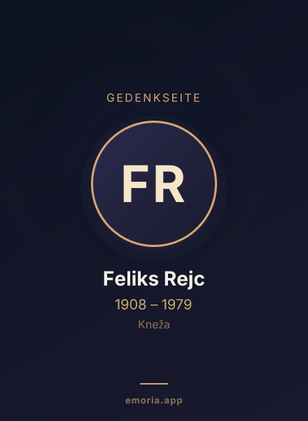 Gedenkportrait von Feliks Rejc