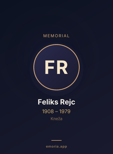 Memorial portrait of Feliks Rejc