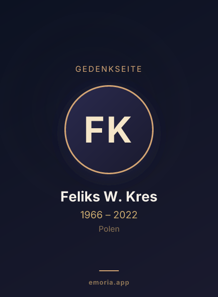 Gedenkportrait von Feliks W. Kres