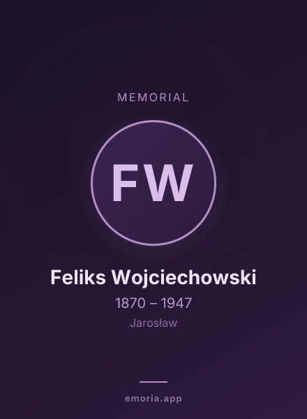 Memorial portrait of Feliks Wojciechowski