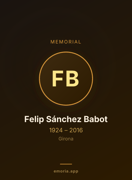 Memorial portrait of Felip Sánchez Babot