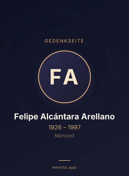 Gedenkportrait von Felipe Alcántara Arellano