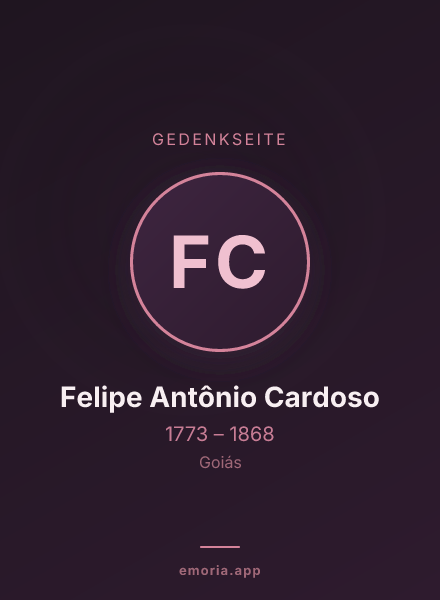 Gedenkportrait von Felipe Antônio Cardoso