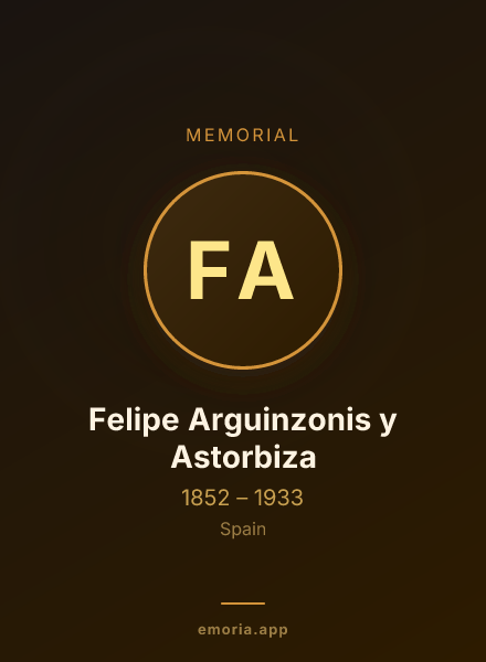 Memorial portrait of Felipe Arguinzonis y Astorbiza