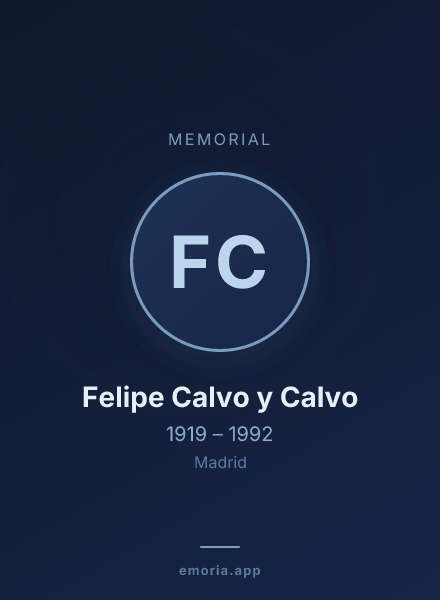 Memorial portrait of Felipe Calvo y Calvo