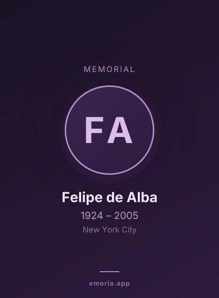 Memorial portrait of Felipe de Alba