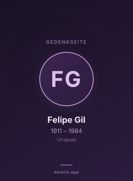 Gedenkportrait von Felipe Gil