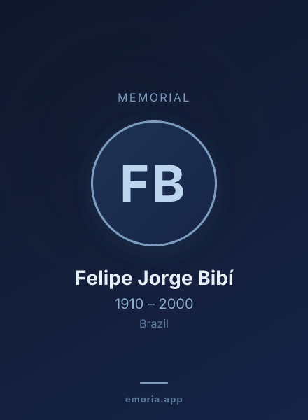 Memorial portrait of Felipe Jorge Bibí