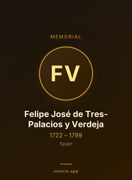 Memorial portrait of Felipe José de Tres-Palacios y Verdeja