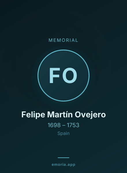 Memorial portrait of Felipe Martín Ovejero