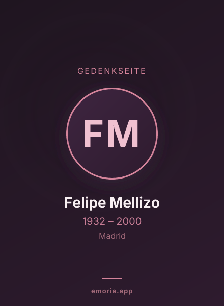 Gedenkportrait von Felipe Mellizo