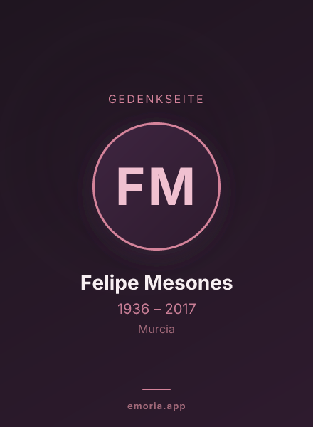 Gedenkportrait von Felipe Mesones