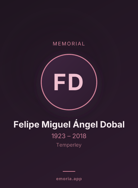Memorial portrait of Felipe Miguel Ángel Dobal