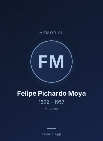 Memorial portrait of Felipe Pichardo Moya