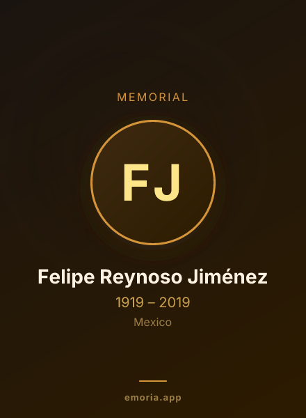 Memorial portrait of Felipe Reynoso Jiménez