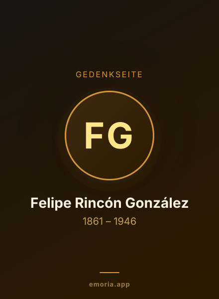 Gedenkportrait von Felipe Rincón González