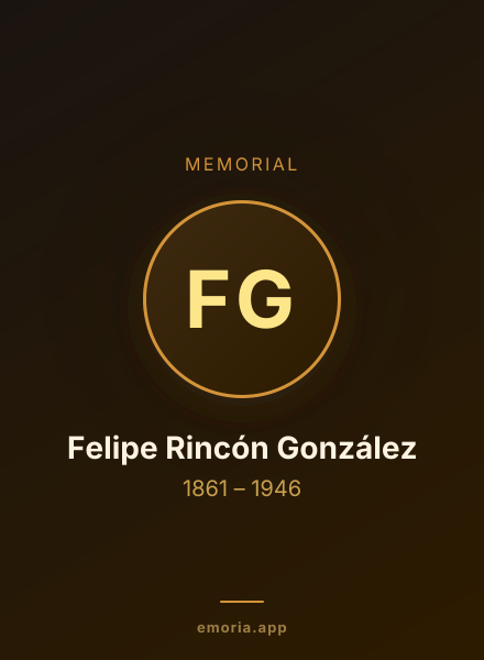 Memorial portrait of Felipe Rincón González