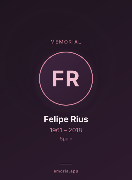 Memorial portrait of Felipe Rius