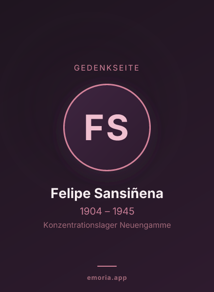 Gedenkportrait von Felipe Sansiñena