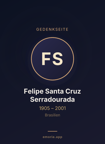 Gedenkportrait von Felipe Santa Cruz Serradourada